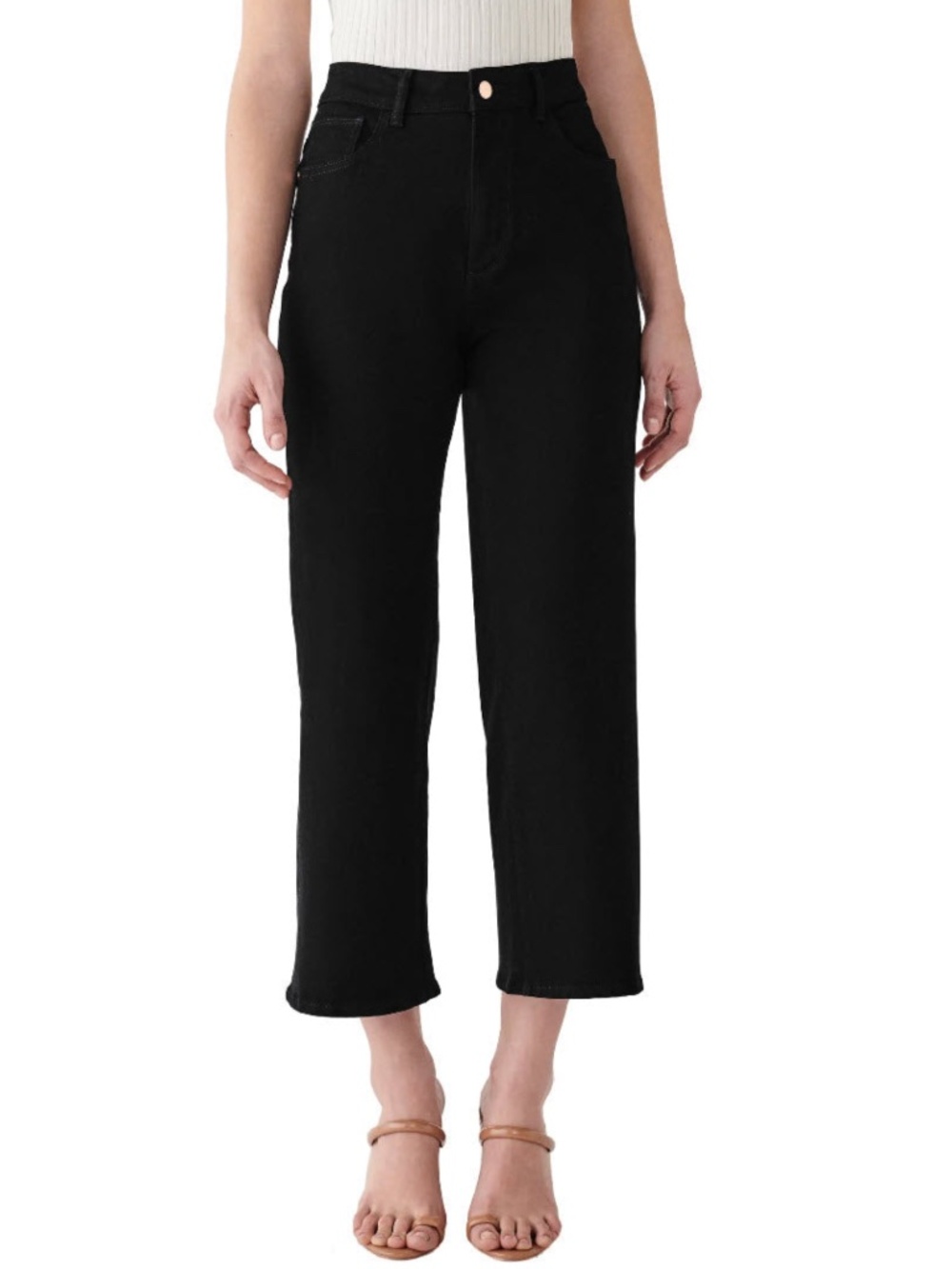 DL1961 Hepburn High Rise Wide Leg Jeans Stockton Size 27